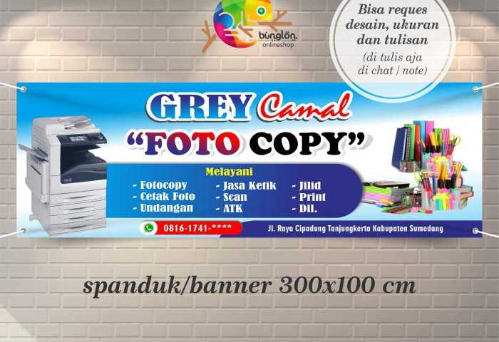 Contoh desain banner fotocopy