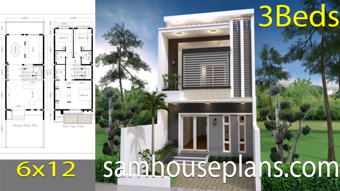 Contoh desain rumah 6x12