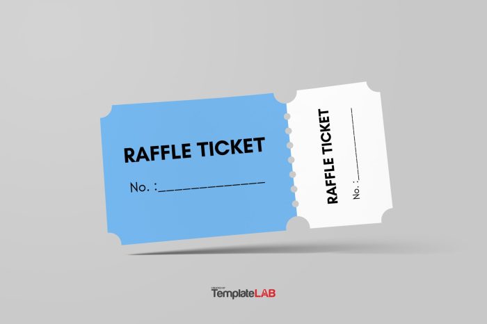 Raffle tickets stubs ticket