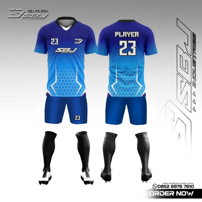 Contoh desain jersey futsal keren