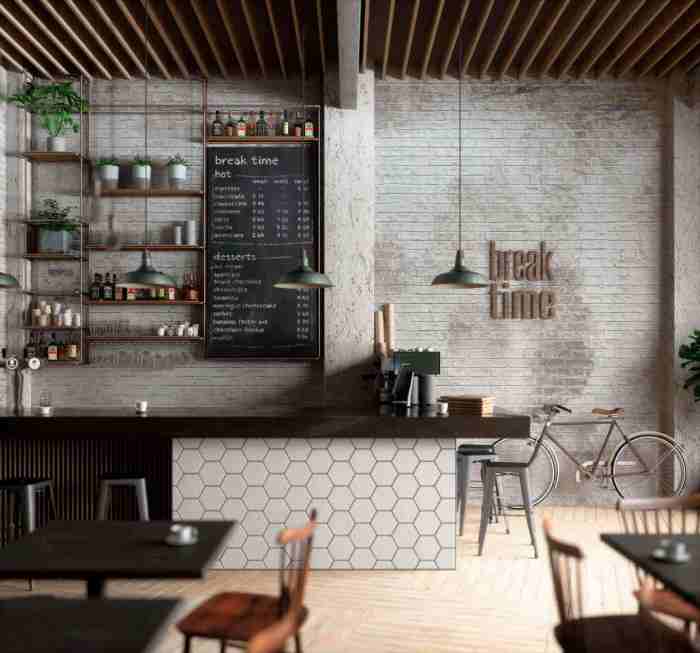 Contoh desain cafe minimalis