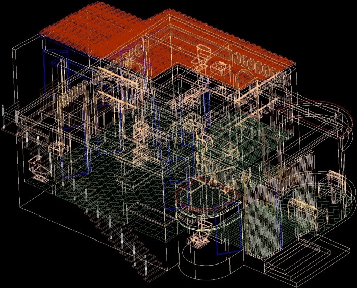 Contoh desain autocad 3d